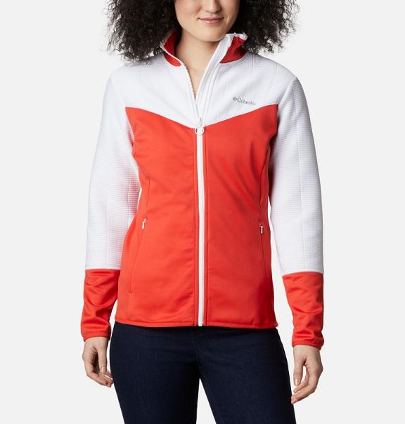 Columbia Roffe Ridge Fleece Jacket Orange White For Women's NZ15720 New Zealand